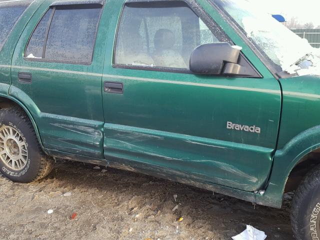 1GHDT13W2Y2115076 - 2000 OLDSMOBILE BRAVADA GREEN photo 9