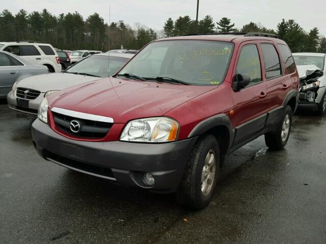 4F2YZ04114KM26933 - 2004 MAZDA TRIBUTE LX RED photo 2