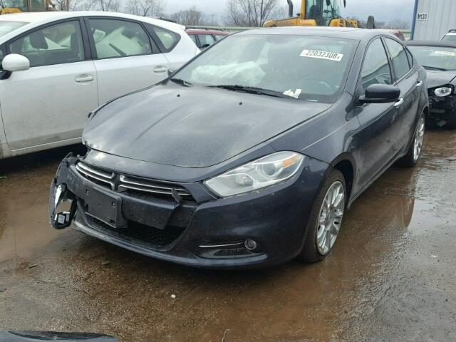 1C3CDFCA2DD333795 - 2013 DODGE DART LIMIT GRAY photo 2