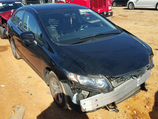 19XFB2F51FE001399 - 2015 HONDA CIVIC LX BLACK photo 1