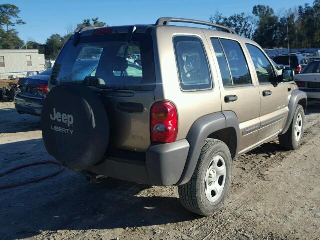 1J4GK48K53W680169 - 2003 JEEP LIBERTY SP SILVER photo 4