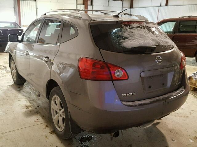 JN8AS58V88W117723 - 2008 NISSAN ROGUE S SILVER photo 3