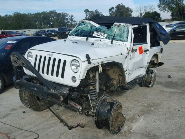 1C4AJWAG9EL326479 - 2014 JEEP WRANGLER S WHITE photo 2