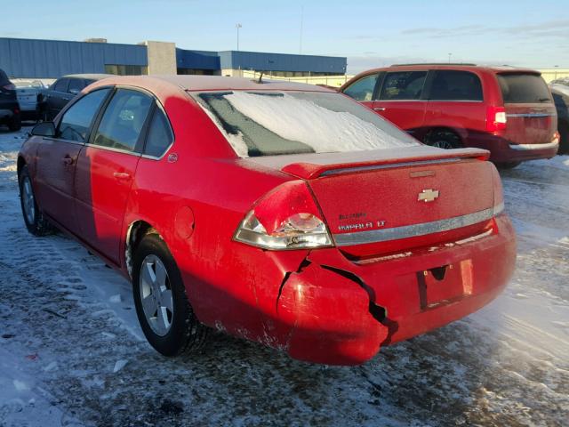 2G1WT58N989267890 - 2008 CHEVROLET IMPALA LT RED photo 3