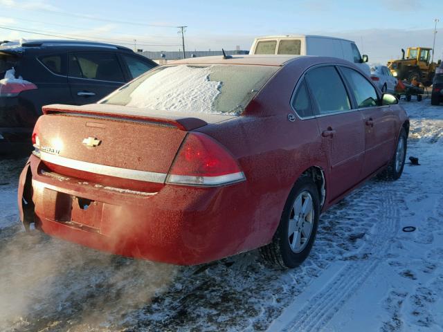 2G1WT58N989267890 - 2008 CHEVROLET IMPALA LT RED photo 4