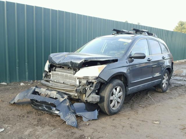 5J6RE48709L055295 - 2009 HONDA CR-V EXL BLACK photo 2