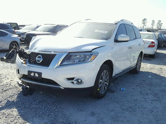 5N1AR2MN0EC642022 - 2014 NISSAN PATHFINDER WHITE photo 2