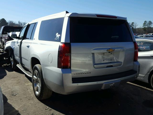 1GNSCJKC0FR742178 - 2015 CHEVROLET SUBURBAN C SILVER photo 3