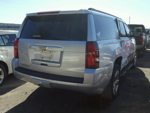 1GNSCJKC0FR742178 - 2015 CHEVROLET SUBURBAN C SILVER photo 4