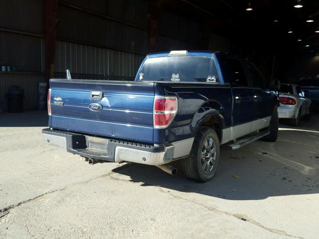 1FTEW1C89AFC70953 - 2010 FORD F150 SUPER BLUE photo 4