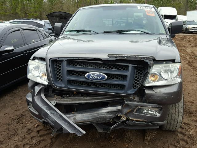 1FTRX12W54NC24481 - 2004 FORD F150 GRAY photo 9