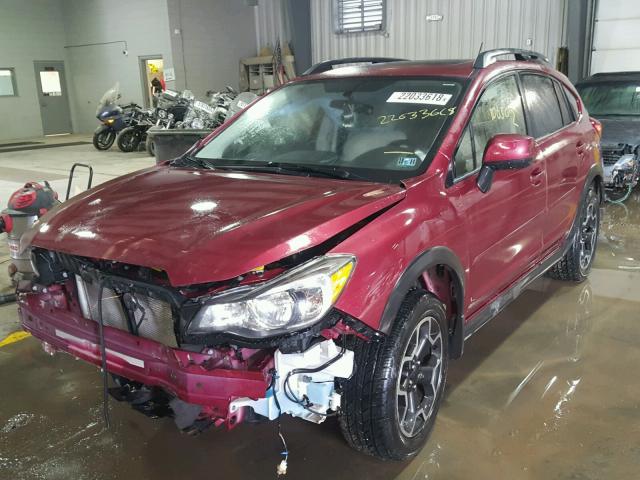 JF2GPAKC8E8235117 - 2014 SUBARU XV CROSSTR BURGUNDY photo 2