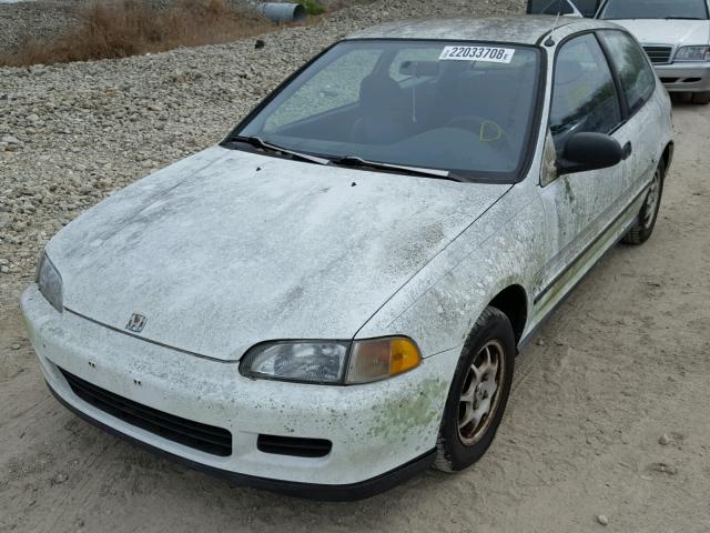 2HGEH2367NH544493 - 1992 HONDA CIVIC VX WHITE photo 2