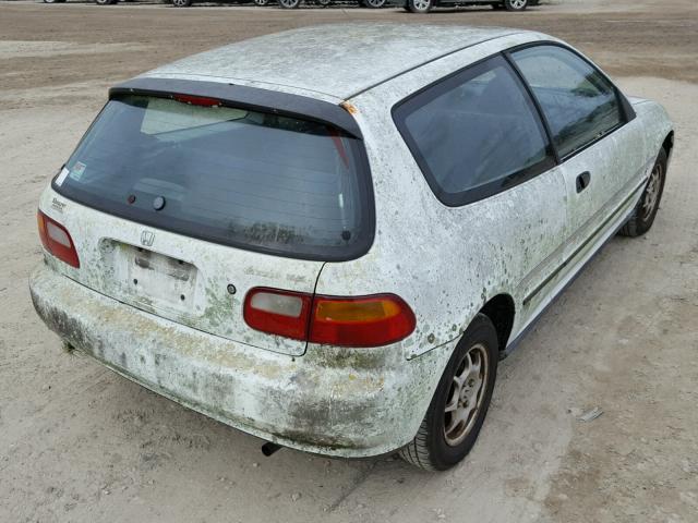 2HGEH2367NH544493 - 1992 HONDA CIVIC VX WHITE photo 4