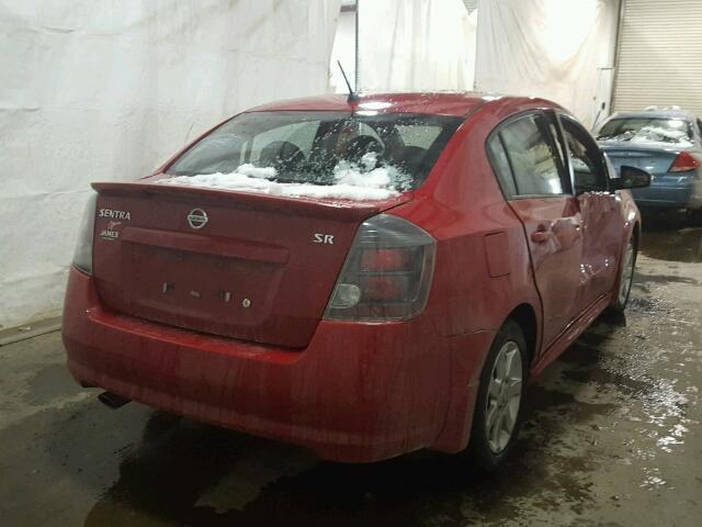 3N1AB6AP9CL656995 - 2012 NISSAN SENTRA 2.0 RED photo 4