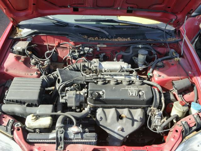 JHMEG864XPS035281 - 1993 HONDA CIVIC DX RED photo 7