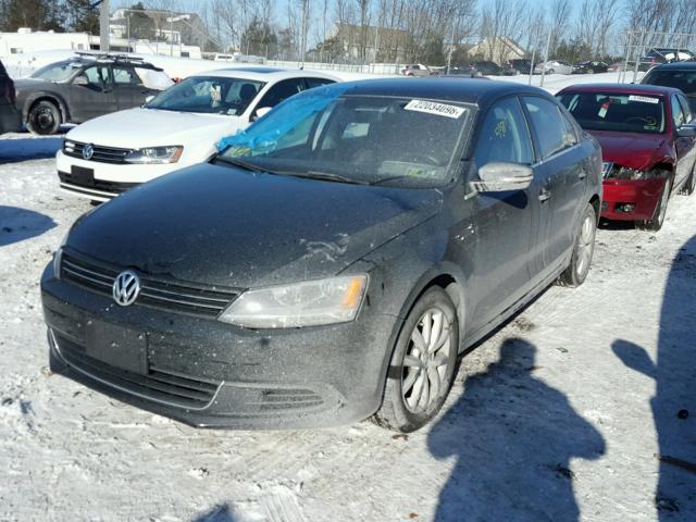 3VWD17AJ3EM268671 - 2014 VOLKSWAGEN JETTA SE BLACK photo 2