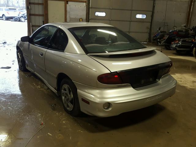 1G2JB124827180363 - 2002 PONTIAC SUNFIRE SE SILVER photo 3