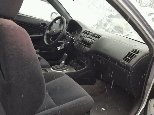 1HGEM21943L001417 - 2003 HONDA CIVIC EX ვერცხლისფერი ფოტო 5