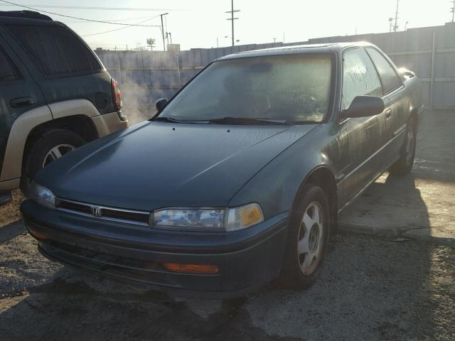 1HGCB7272NA035572 - 1992 HONDA ACCORD EX GREEN photo 2