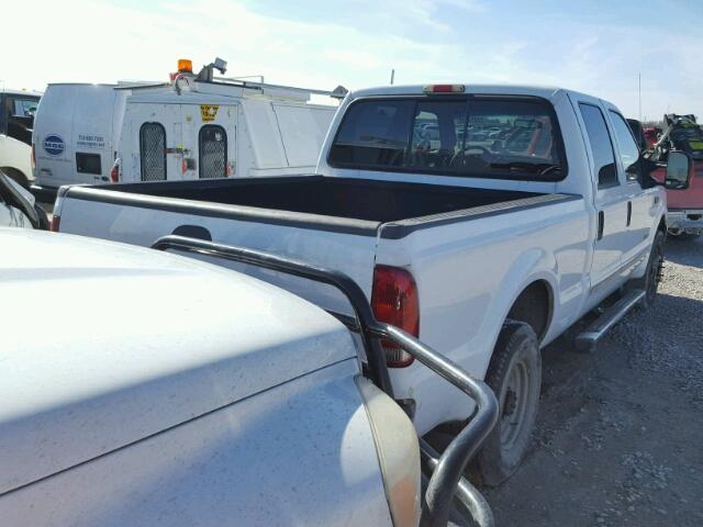 1FTNW20P34EC41993 - 2004 FORD F250 SUPER WHITE photo 4