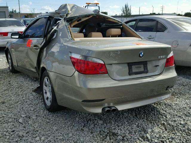 WBANA53524B850629 - 2004 BMW 525I GOLD photo 3