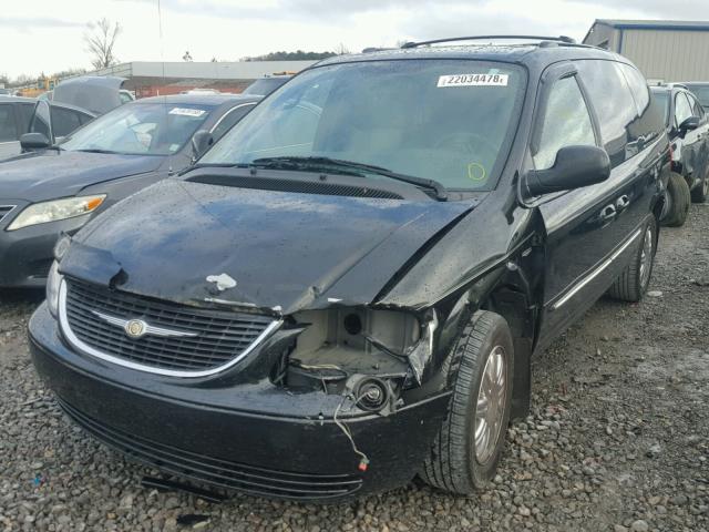 2C4GP54L74R566874 - 2004 CHRYSLER TOWN & COU BLACK photo 2