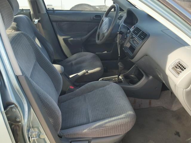 2HGEJ6612YH554915 - 2000 HONDA CIVIC BASE BLUE photo 5