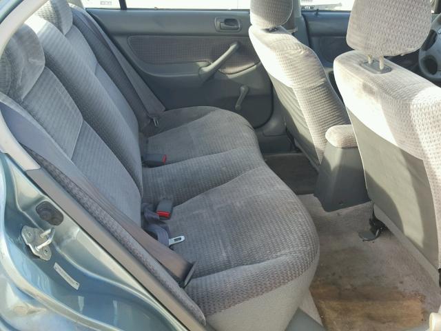 2HGEJ6612YH554915 - 2000 HONDA CIVIC BASE BLUE photo 6