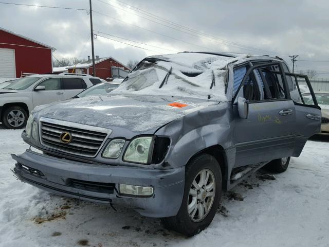 JTJHT00W733524745 - 2003 LEXUS LX 470 SILVER photo 2