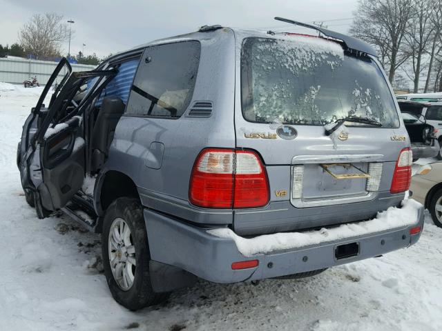 JTJHT00W733524745 - 2003 LEXUS LX 470 SILVER photo 3