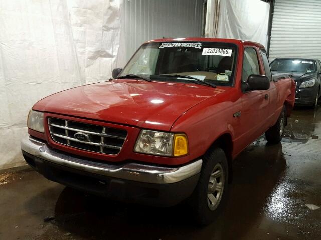 1FTYR14U91PA95405 - 2001 FORD RANGER SUP RED photo 2