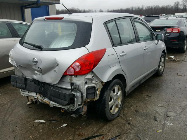 3N1BC13E37L429176 - 2007 NISSAN VERSA S SILVER photo 4