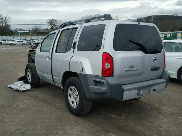 5N1AN08U39C507513 - 2009 NISSAN XTERRA OFF SILVER photo 3