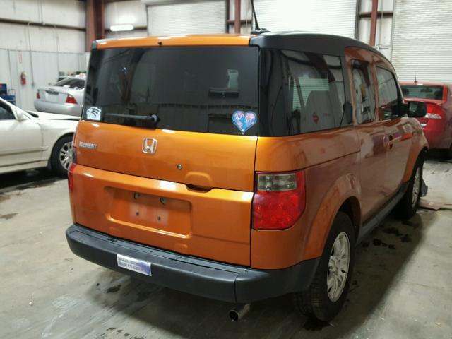 5J6YH18776L014756 - 2006 HONDA ELEMENT EX ORANGE photo 4