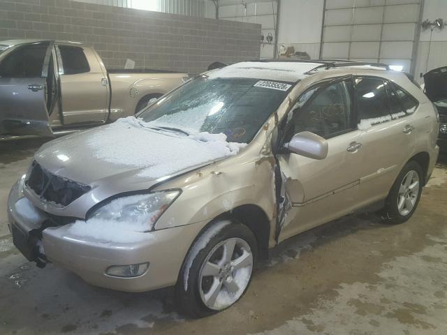 2T2HK31U08C049907 - 2008 LEXUS RX 350 TAN photo 2