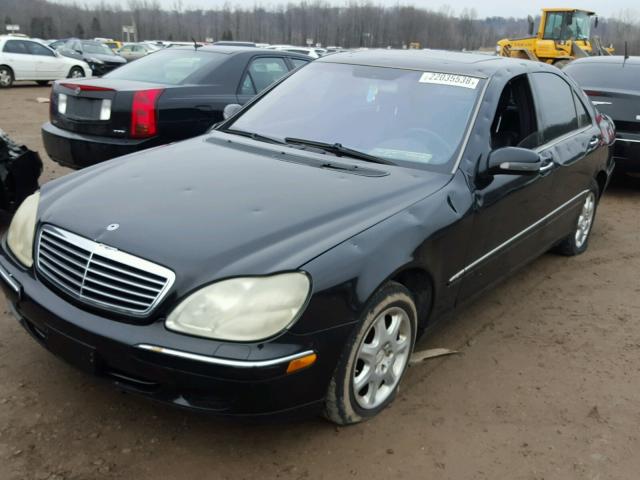 WDBNG75J71A186044 - 2001 MERCEDES-BENZ S 500 BLACK photo 2