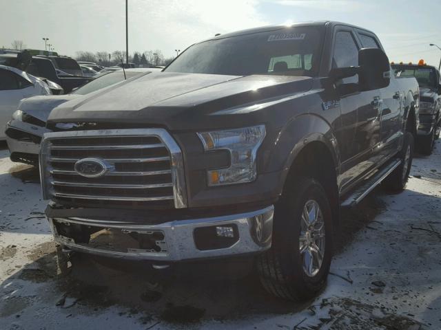 1FTEW1EFXFFC51427 - 2015 FORD F150 SUPER BROWN photo 2