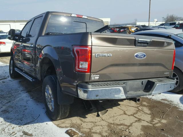 1FTEW1EFXFFC51427 - 2015 FORD F150 SUPER BROWN photo 3
