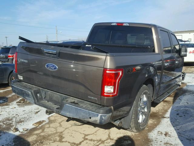 1FTEW1EFXFFC51427 - 2015 FORD F150 SUPER BROWN photo 4