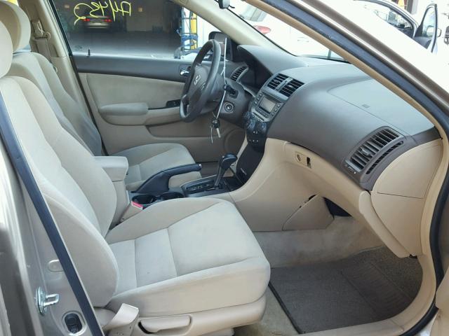 1HGCM56476A068387 - 2006 HONDA ACCORD LX GOLD photo 5