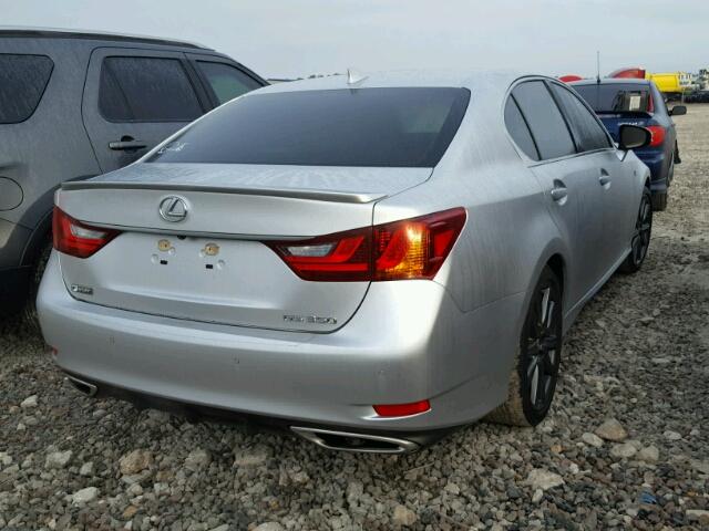 JTHBE1BL8FA002457 - 2015 LEXUS GS 350 SILVER photo 4