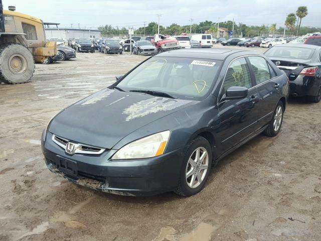 1HGCM66864A095781 - 2004 HONDA ACCORD EX GREEN photo 2