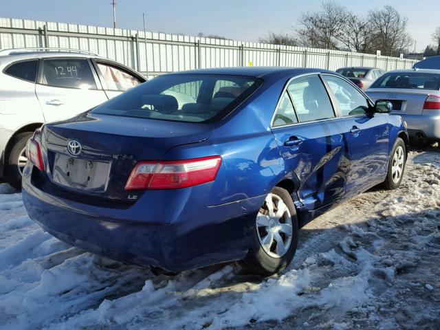 4T1BE46K57U145320 - 2007 TOYOTA CAMRY NEW BLUE photo 4