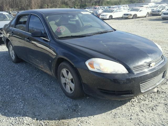 2G1WT58K781214173 - 2008 CHEVROLET IMPALA LT BLACK photo 1