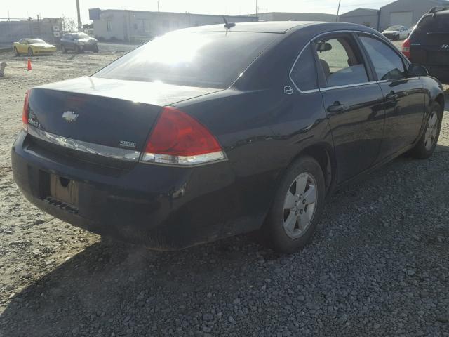 2G1WT58K781214173 - 2008 CHEVROLET IMPALA LT BLACK photo 4