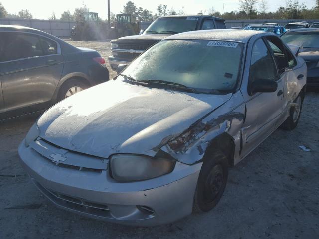 1G1JC52F537181885 - 2003 CHEVROLET CAVALIER SILVER photo 2