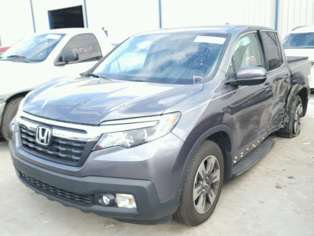 5FPYK2F60HB009354 - 2017 HONDA RIDGELINE GRAY photo 2