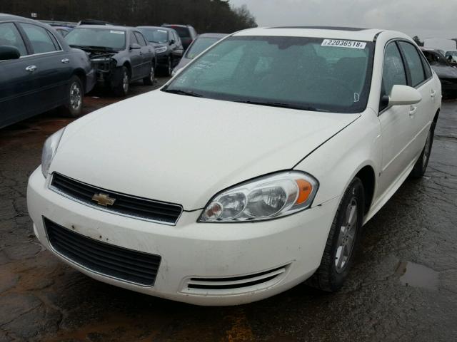 2G1WT57N091191235 - 2009 CHEVROLET IMPALA 1LT WHITE photo 2