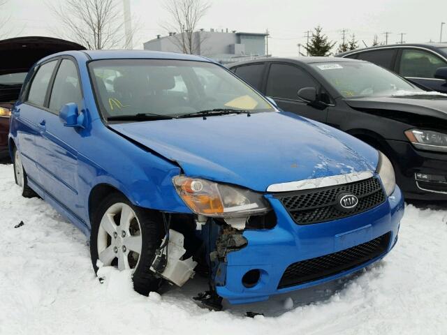 KNAFE161675004338 - 2007 KIA SPECTRA5 S BLUE photo 1